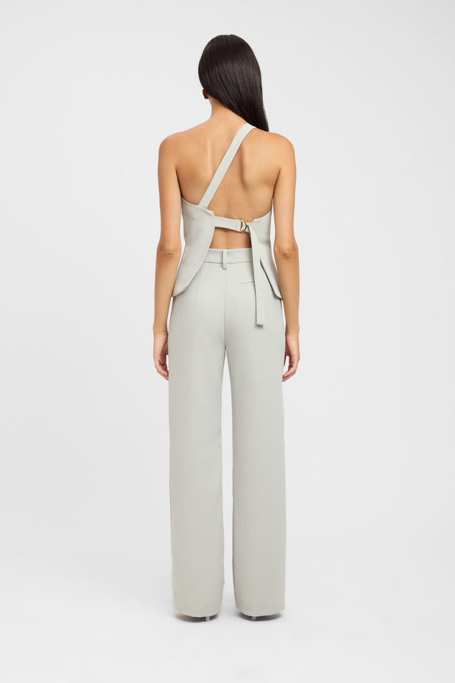 back Ariel Buckle Top Kookai Fitted Highneck Sleeveless Womens-Blouse