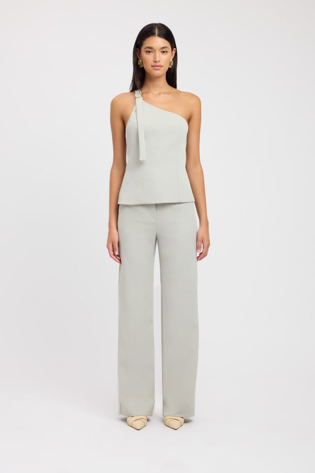 side Ariel Buckle Top Kookai Fitted Highneck Sleeveless Womens-Blouse