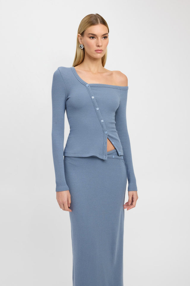 front Carter Maxi Skirt Kookai Straight Maxi black womens-skirts