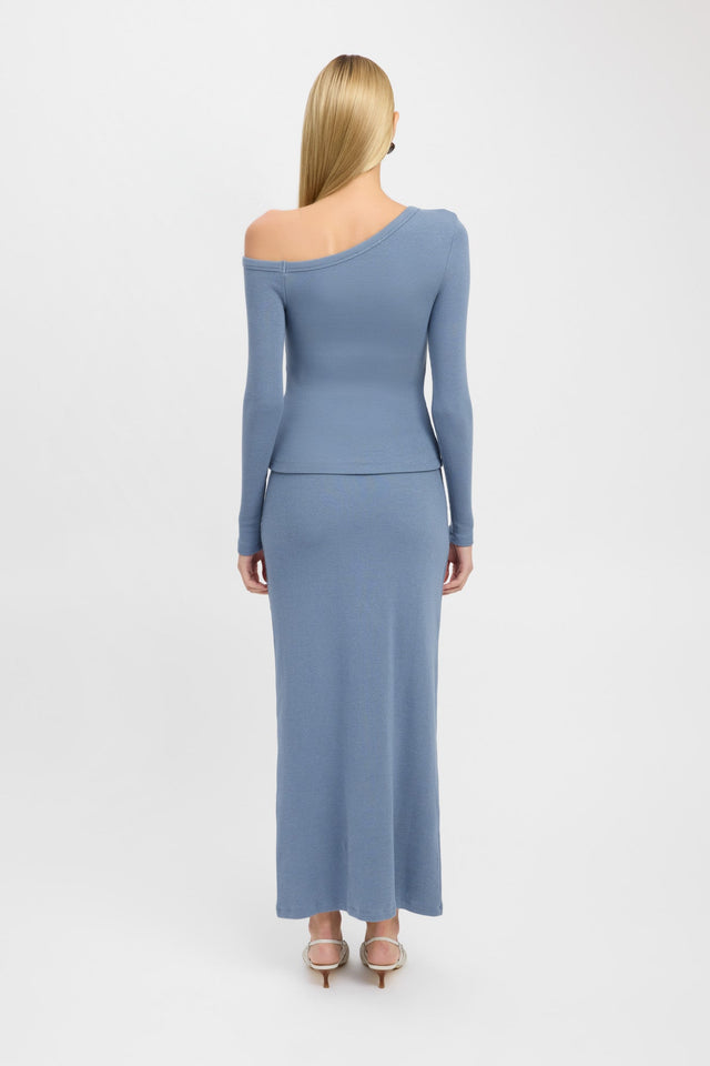 back Carter Maxi Skirt Kookai Straight Maxi black womens-skirts