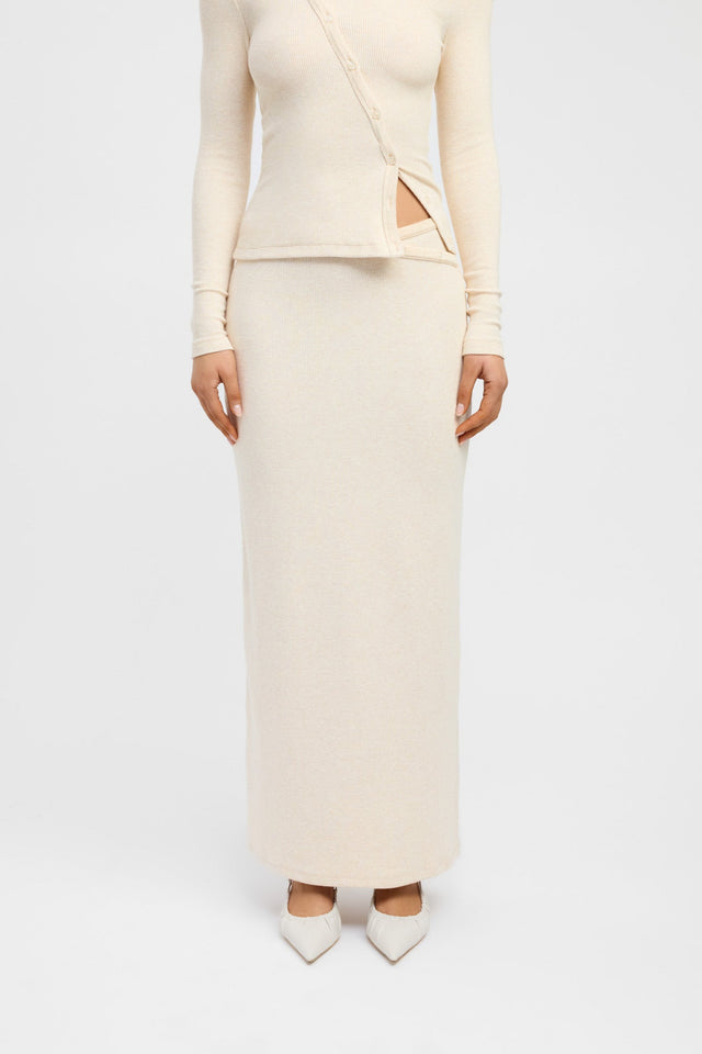 front Carter Maxi Skirt Kookai Straight Maxi white womens-skirts