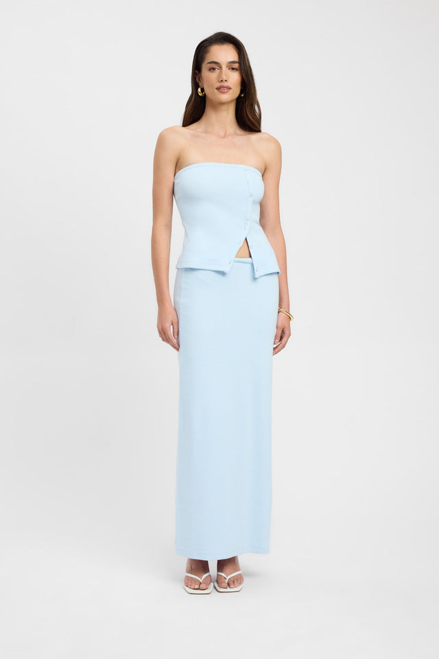product Carter Maxi Skirt Kookai Straight Maxi blue womens-skirts