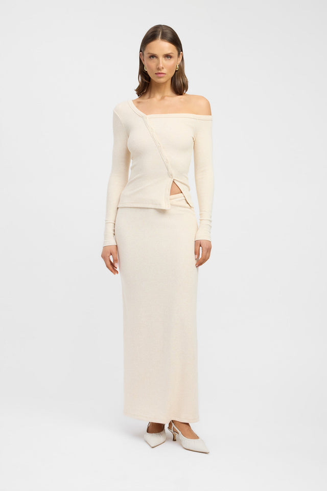 product Bennett Top Kookai Fitted Asymmetry Long sleeve Womens-Blouse