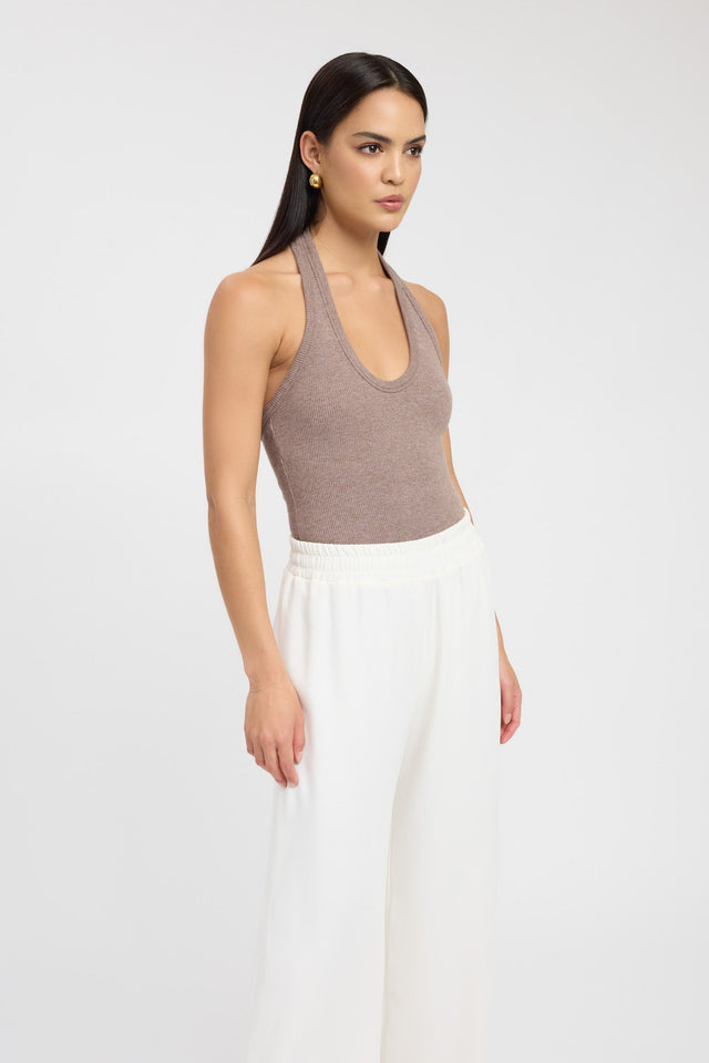 side Hadley Tank Kookai Fitted Scoopneck Sleeveless Womens-Blouse