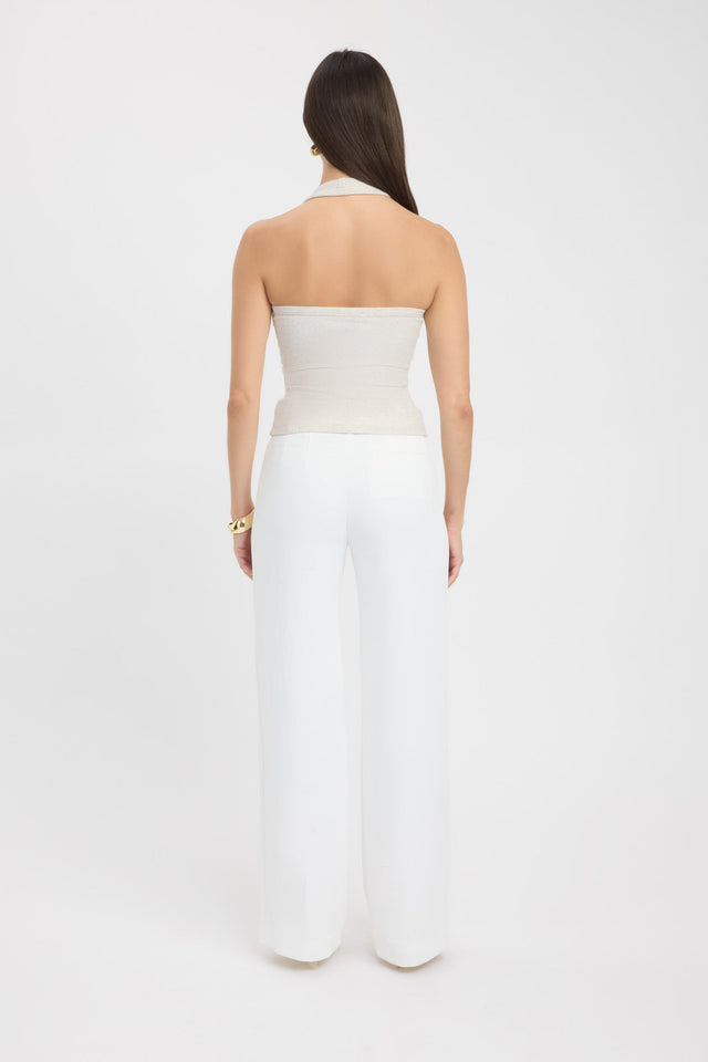 back Hadley Tank Kookai Fitted Scoopneck Sleeveless Womens-Blouse