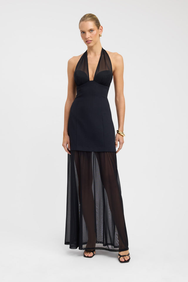 Oyster Mesh Maxi Dress