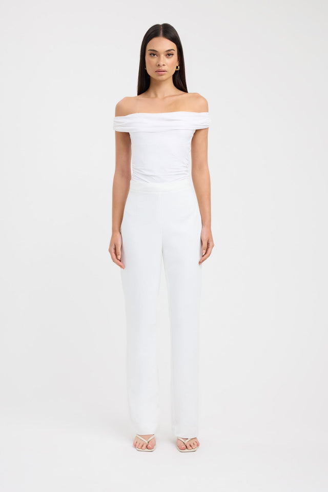 front Ariel Pants Kookai Regular High-rise grey womens-regular-pants