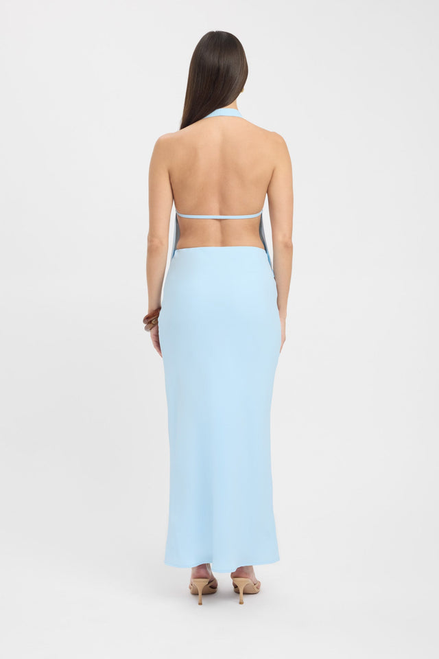 back Maria Backless Top Kookai Fitted Plungeneck Sleeveless Womens-Blouse