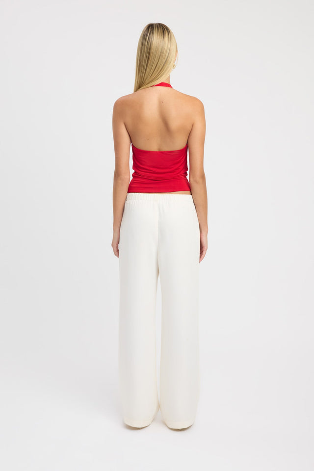 back Char Cowl Top Kookai Fitted Thick strap Cowl womens-singlets