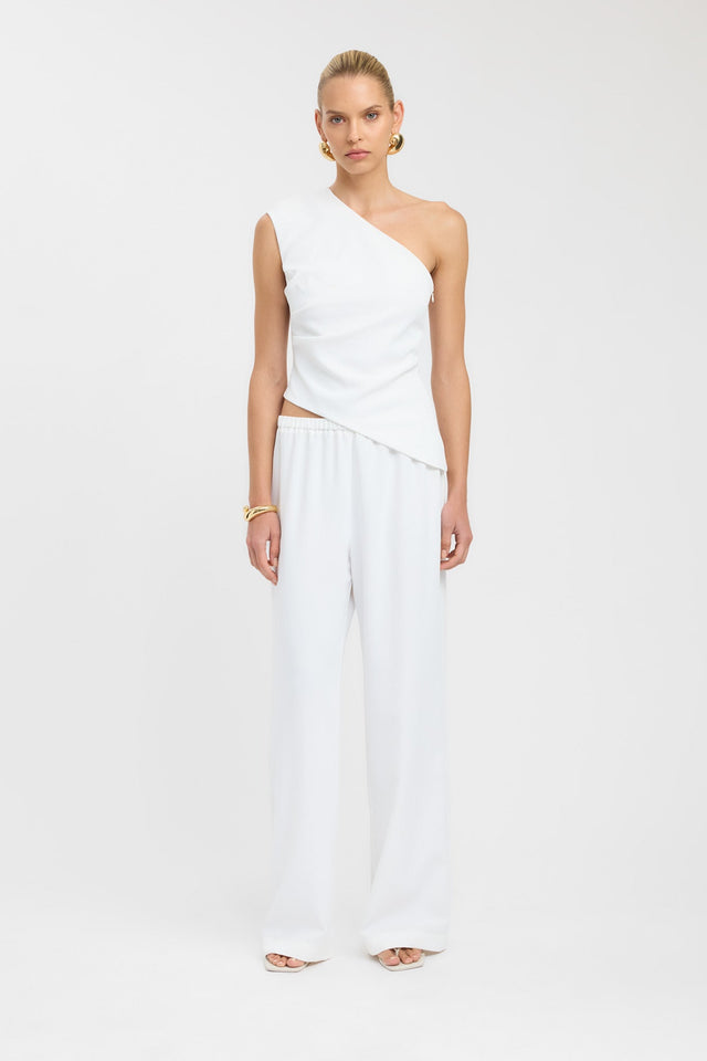 front Opal Wide Leg Pant Kookai Wide-leg High-rise white womens-regular-pants