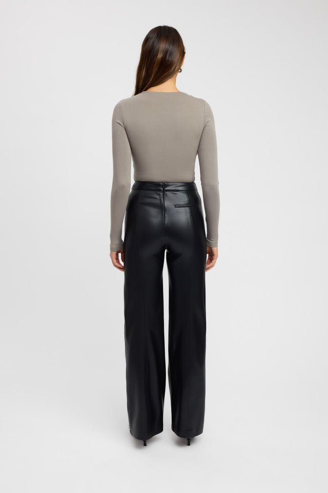 product High Crew Top Kookai Fitted Roundneck Long sleeve Womens-Blouse