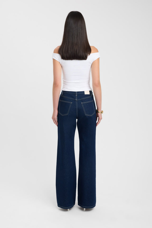 back Nina Top Kookai Fitted Straight Short sleeves Womens-Blouse