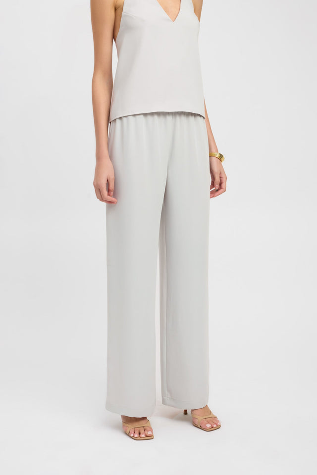 front Maria Elastic Pant Kookai Wide-leg High-rise white womens-regular-pants