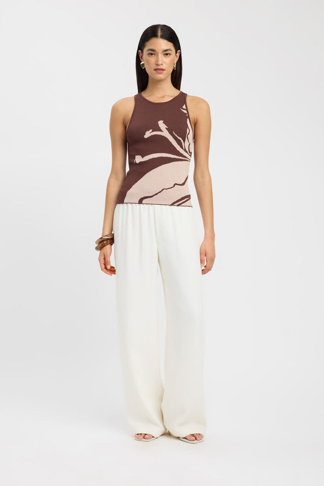 side Aloha Tank Kookai Fitted Thick strap Round grey womens-singlets 