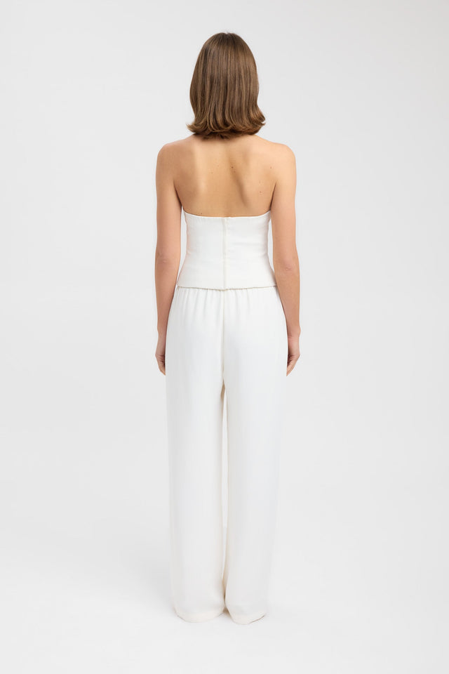 back Alto Low Cut Top Kookai Fitted Plungeneck Sleeveless Womens-Blouse 