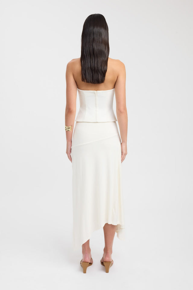 back Alto Low Cut Top Kookai Fitted Plungeneck Sleeveless Womens-Blouse 