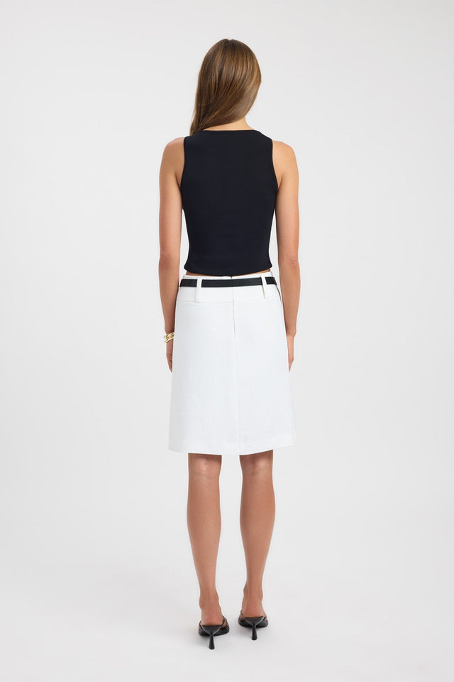 back Ariel Low Rise Midi Skirt Kookai Straight Midi womens-skirts 