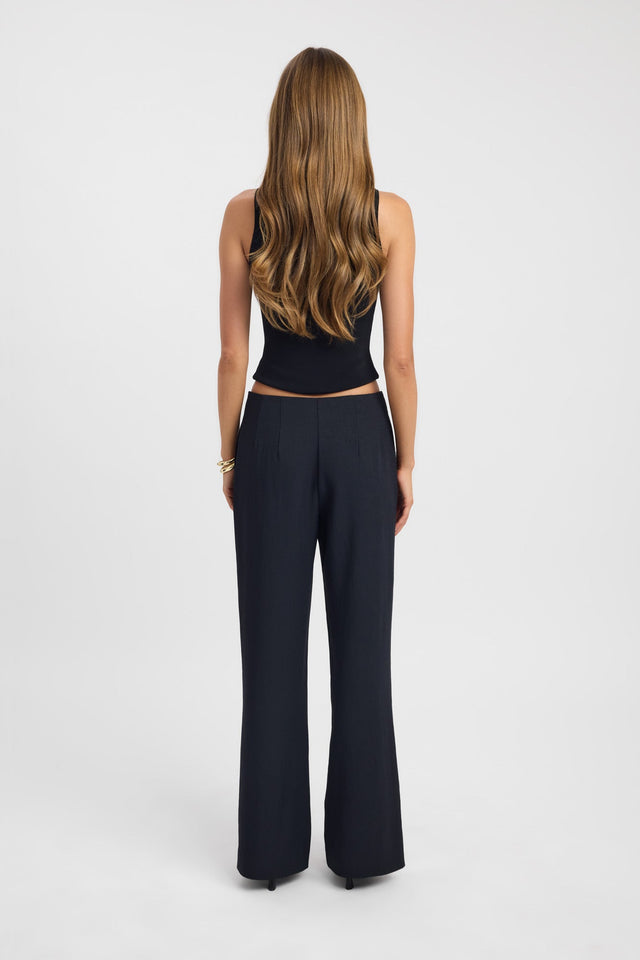 back Ariel Pleated Pant Kookai relaxed Low-rise womens-regular-pants 