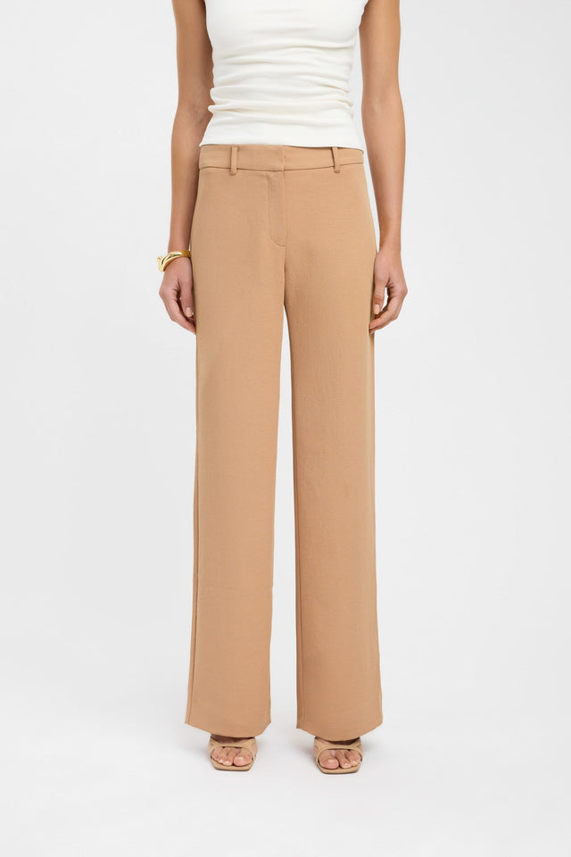 back Ariel Low Rise Pant Kookai Wide-leg Mid-rise beige womens-regular-pants 