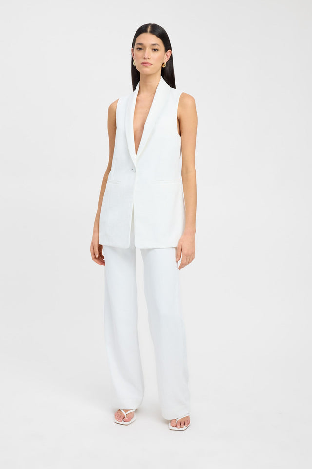 front Ariel Suit Top Kookai Relaxed V-neck Three quarter sleeves Womens-Blouse 