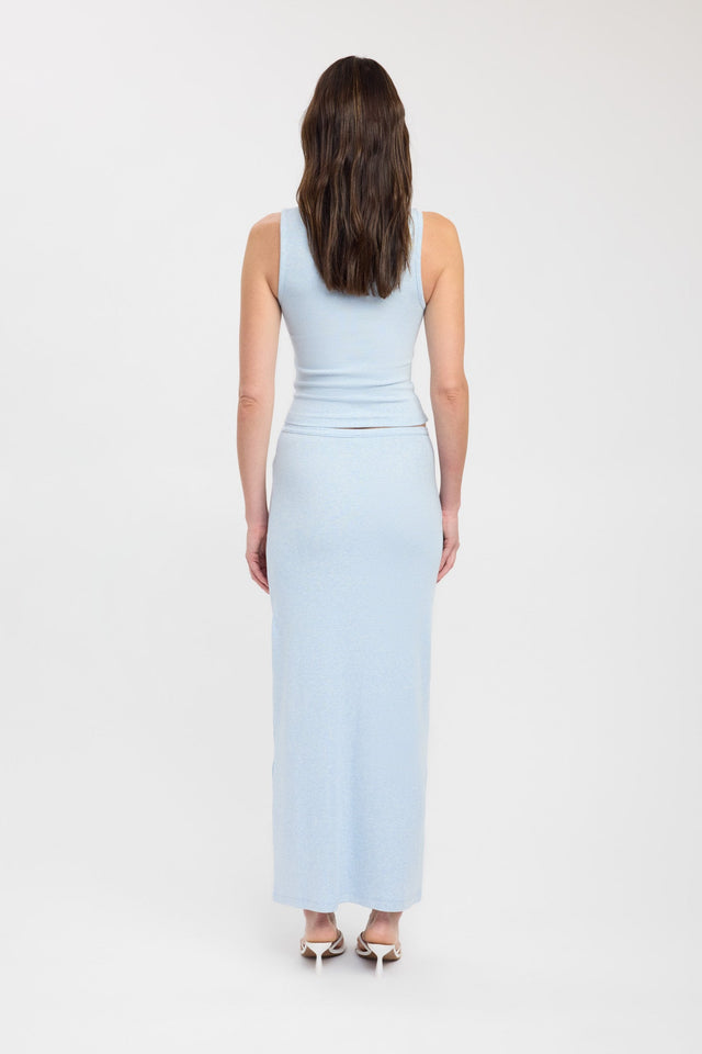 back Emmett Tank Kookai Fitted Roundneck Sleeveless Womens-Blouse 