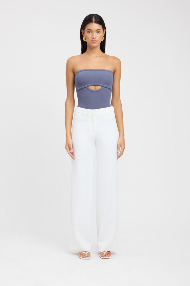 front Jade Tank Kookai Fitted Straight Sleeveless Womens-Blouse 