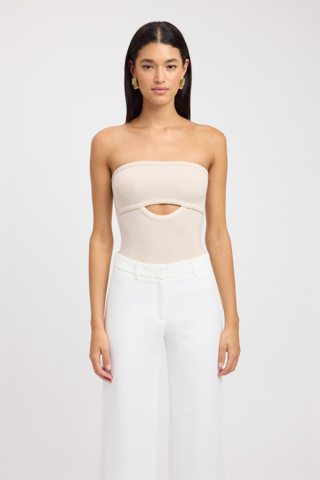 product Jade Tank Kookai Relaxed Strapless white womens-singlets 