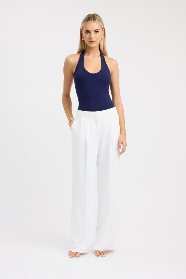 side Hadley Tank Kookai Fitted Thick strap Scoop womens-singlets 