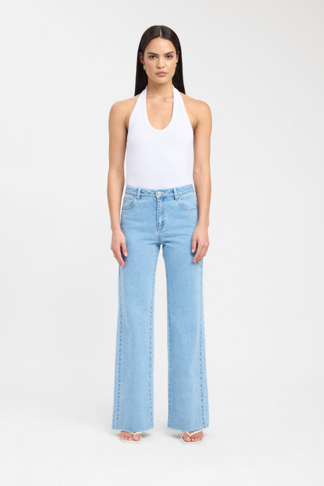 side Hadley Tank Kookai Fitted Scoopneck Sleeveless Womens-Blouse 