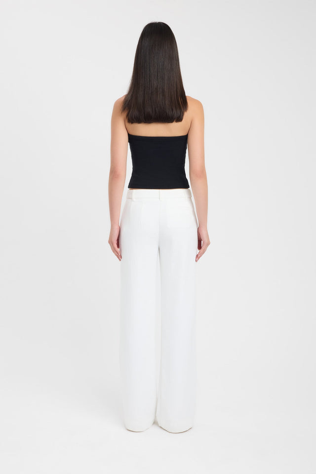 back Hadley Tank Kookai Fitted Roundneck Sleeveless Womens-Blouse 