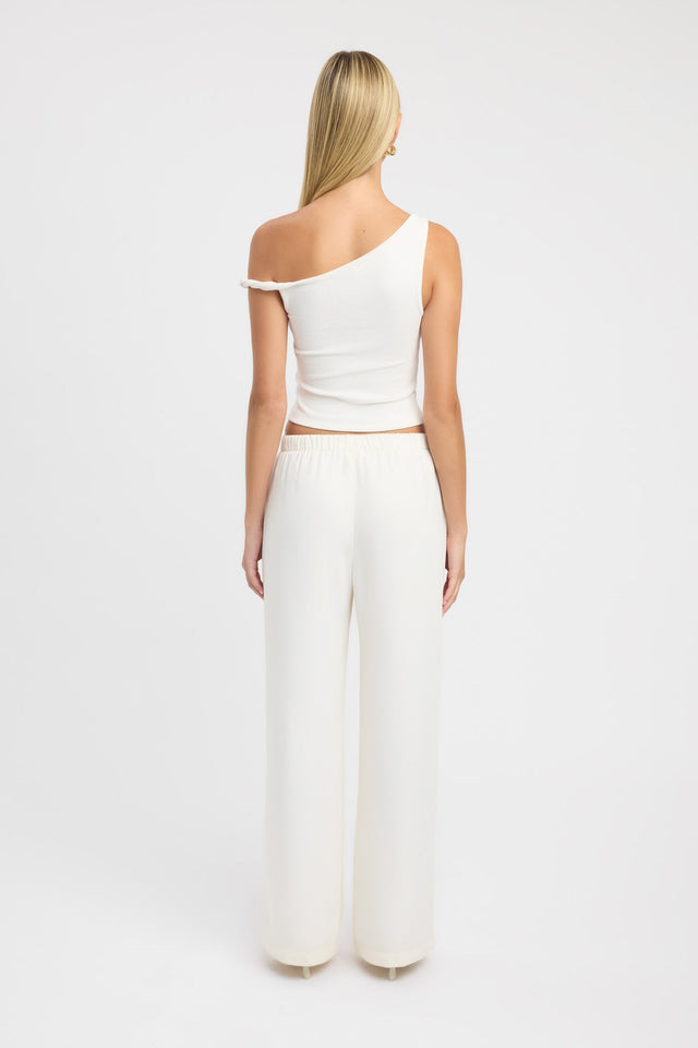 back Finn Top Kookai Fitted Scoopneck Sleeveless Womens-Blouse 