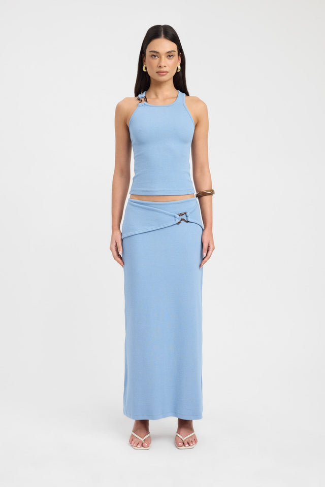 Casper Maxi Skirt Kookai Straight Maxi grey womens-skirts 