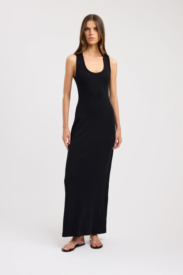 front Cammy Maxi Dress Kookai Bodycon Maxi Fitted Scoopneck womens-dresses 