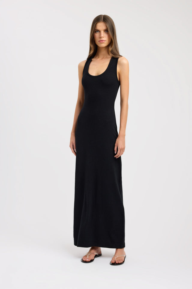 front Cammy Maxi Dress Kookai Bodycon Maxi Fitted Scoopneck womens-dresses 