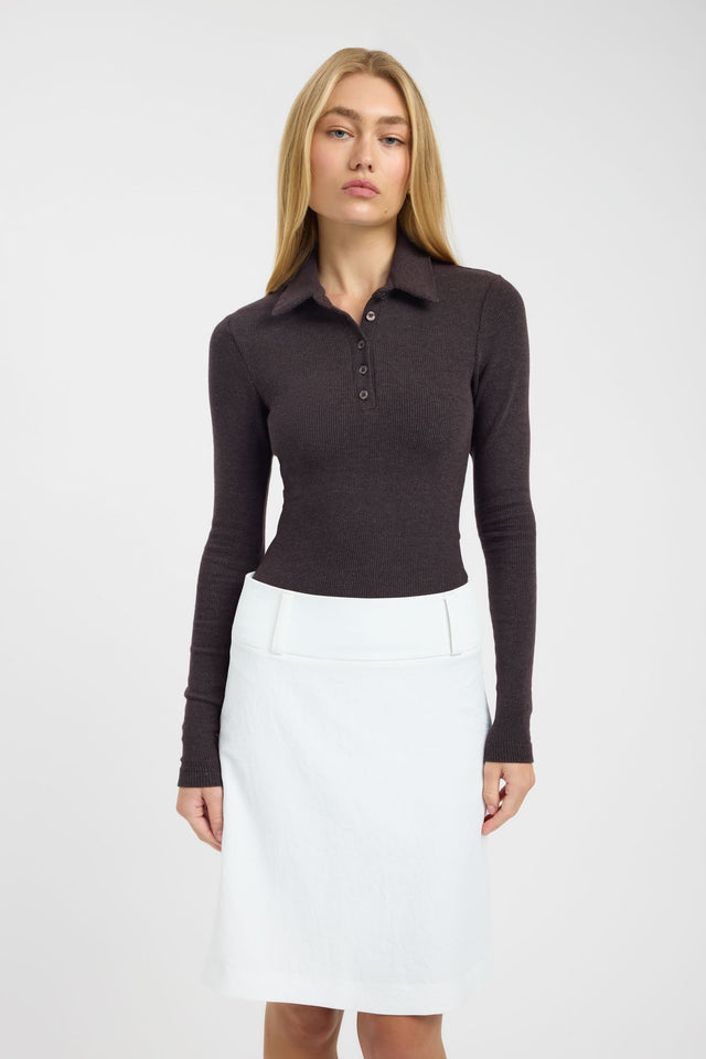 Myles Polo Long Sleeve Top