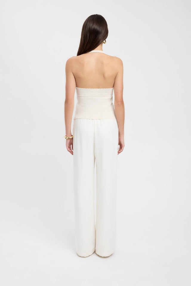 back Daisy Tank Top Kookai Fitted Plungeneck Sleeveless Womens-Blouse 