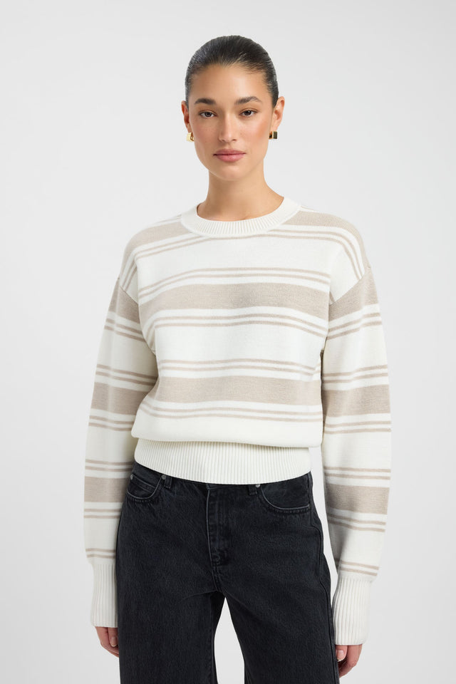 Dalton Stripe Crew Jumper