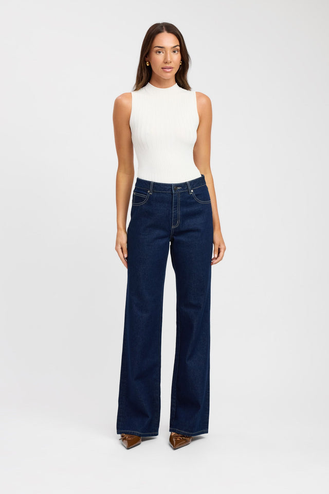 side Ezra Jean Kookai Regular High-rise white womens-regular-pants 