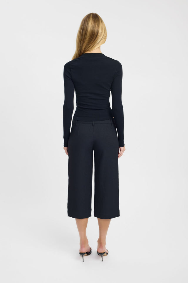 back Jasie Long Sleeve Top Kookai Fitted V-neck Long sleeve Womens-Blouse 