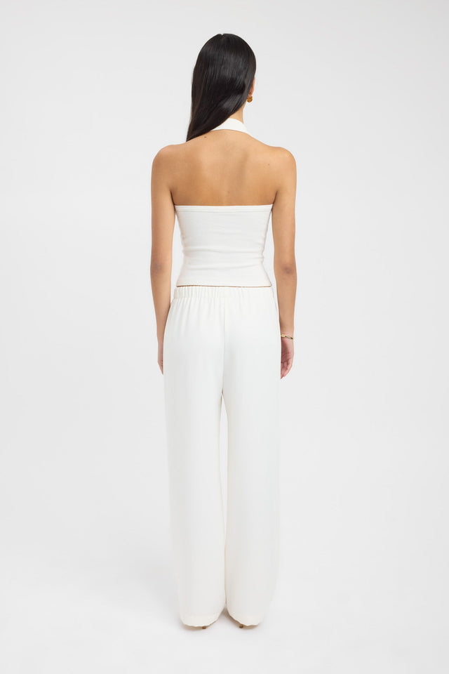 back Hadley Tank Kookai Fitted Scoopneck Sleeveless Womens-Blouse 