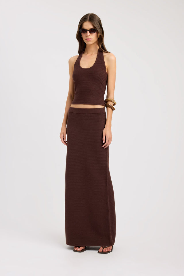 side Florida Maxi Skirt Kookai Straight Maxi womens-skirts 
