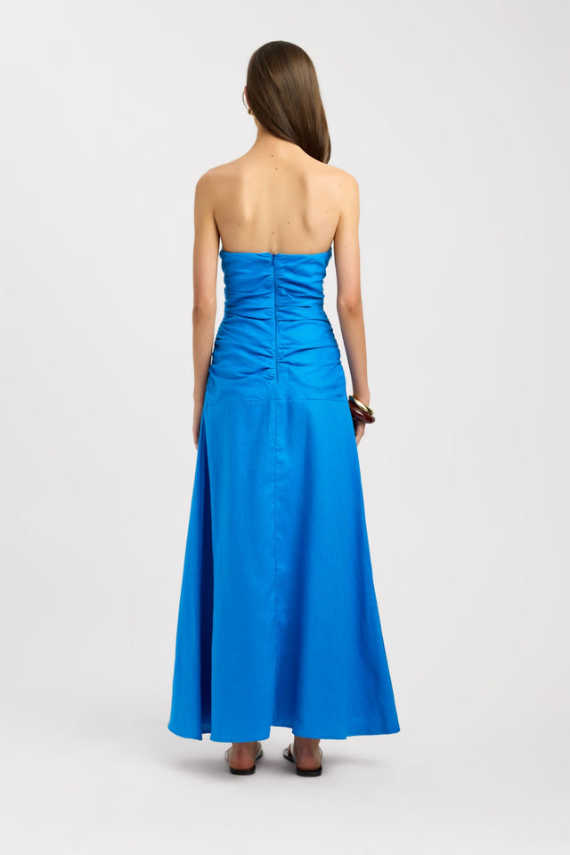 Palm Strapless Maxi Dress