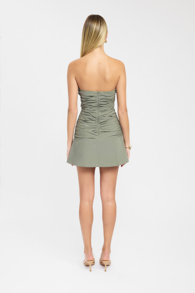 back Romeo Strapless Mini Dress Kookai Straight Mini Fitted Straight black womens-dresses 