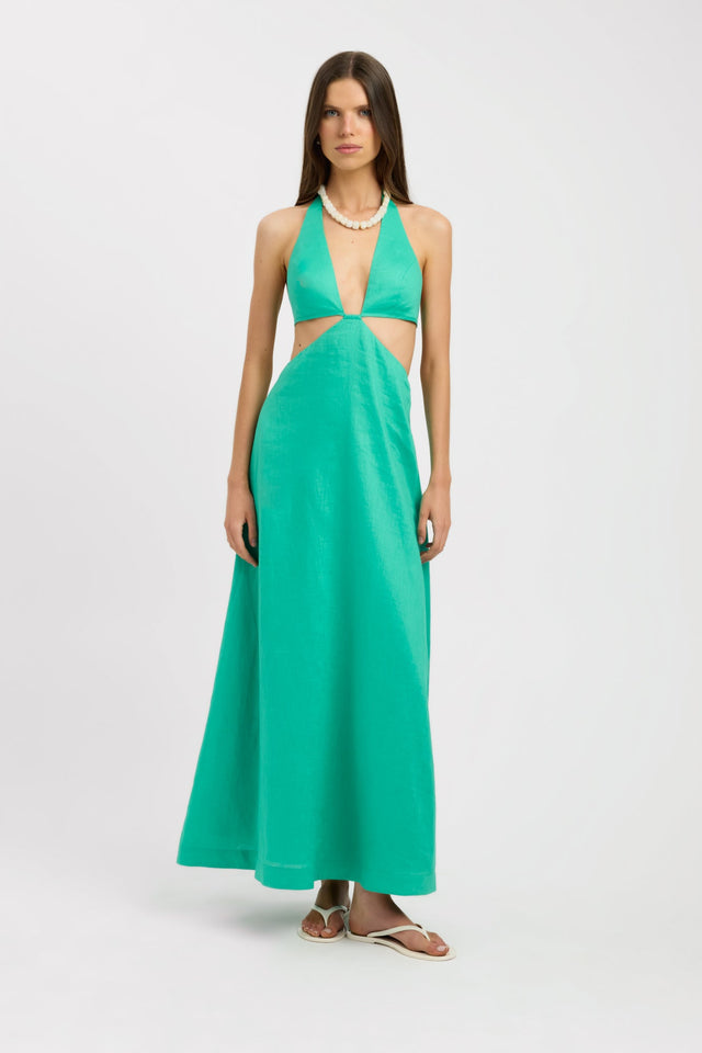 Tahiti Cut Out Halter Dress