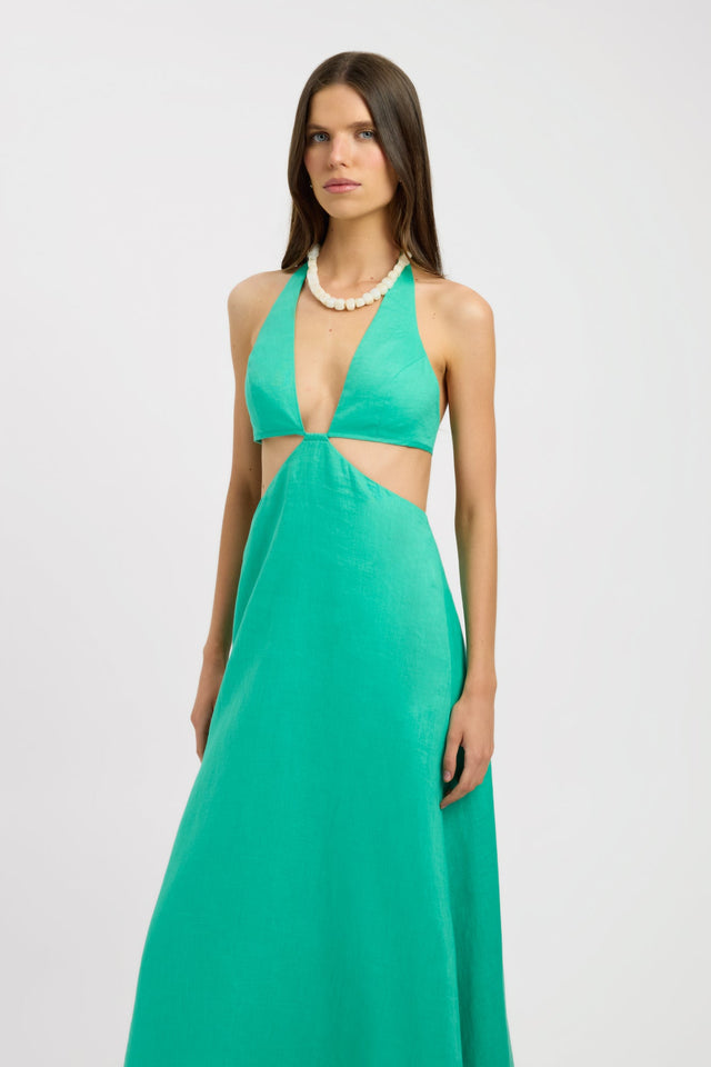 Tahiti Cut Out Halter Dress