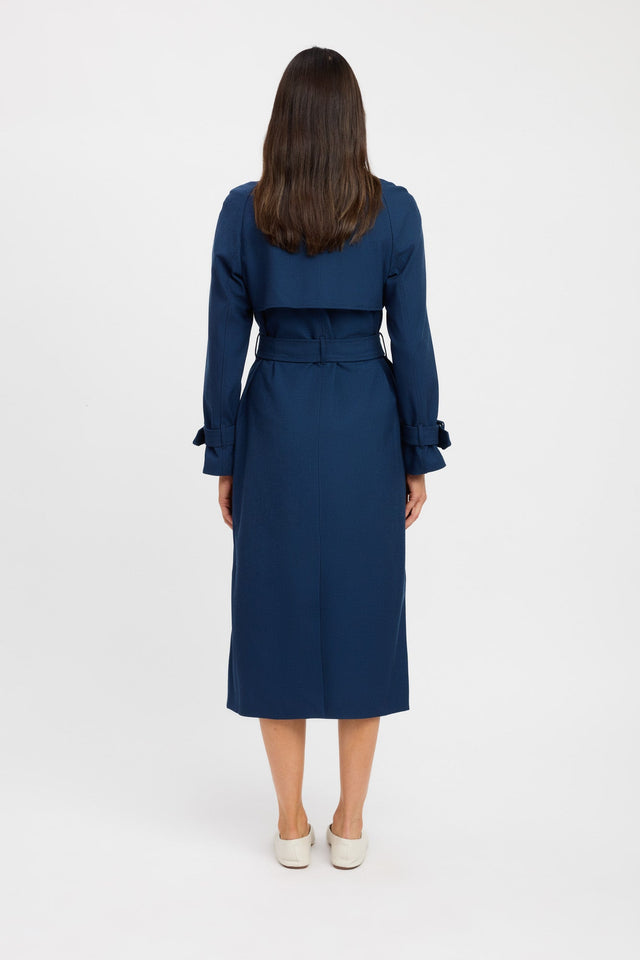 back Berlin Trench Kookai Long sleeve Trench-coat Full length womens-coats-and-jackets 