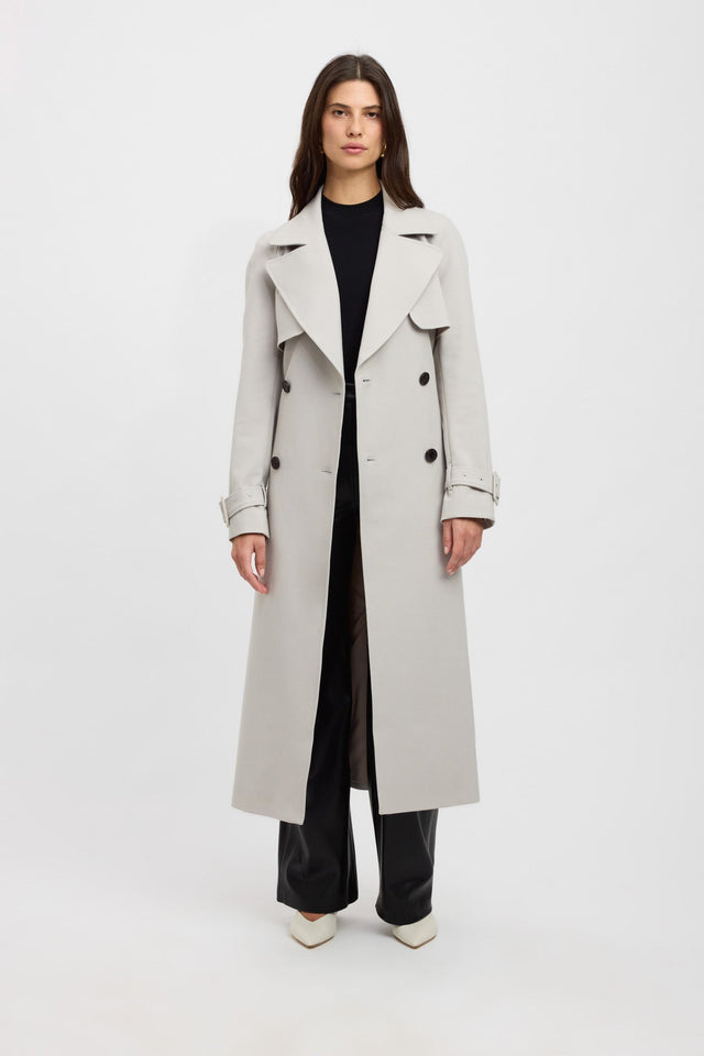 side Berlin Trench Kookai Long sleeve Trench-coat Full length womens-coats-and-jackets 