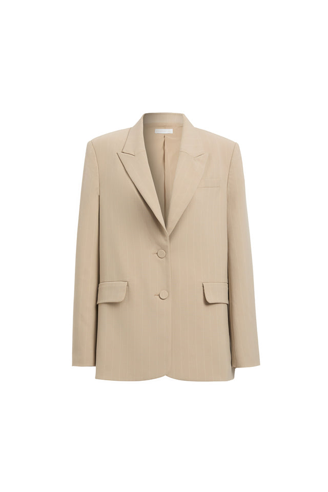 Bergen Oversized Blazer Kookai Long sleeve Blazer Regular white womens-coats-and-jackets 