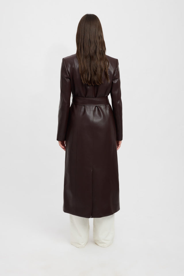 product Phoenix Trench Kookai Long sleeve Trench-coat Full length brown womens-coats-and-jackets 