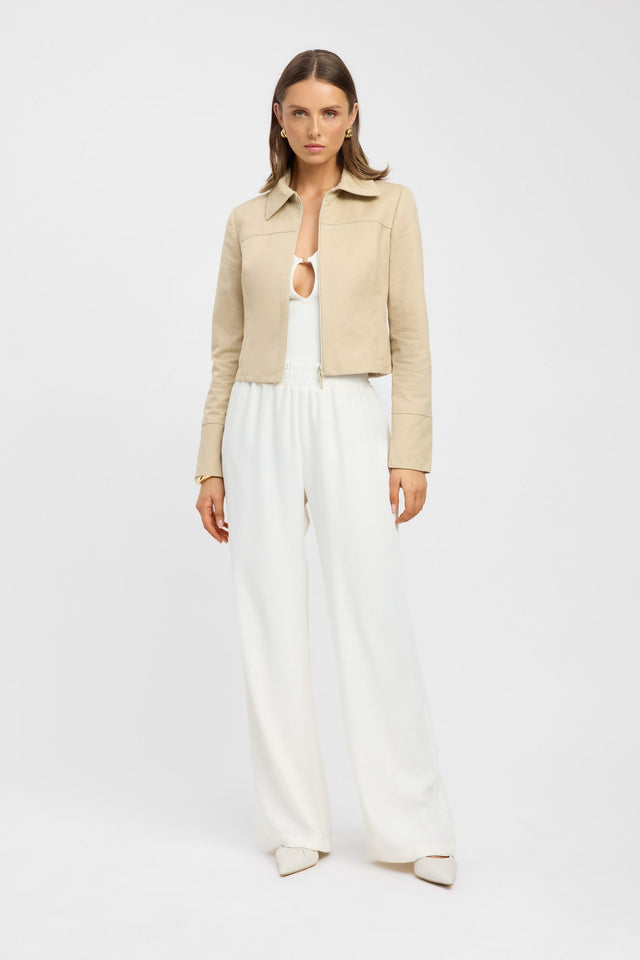 side Willa Jacket Kookai Long sleeve Regular Short womens-coats-and-jackets 